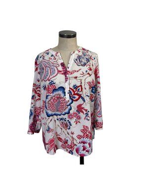 Talbots Blouse LP Floral